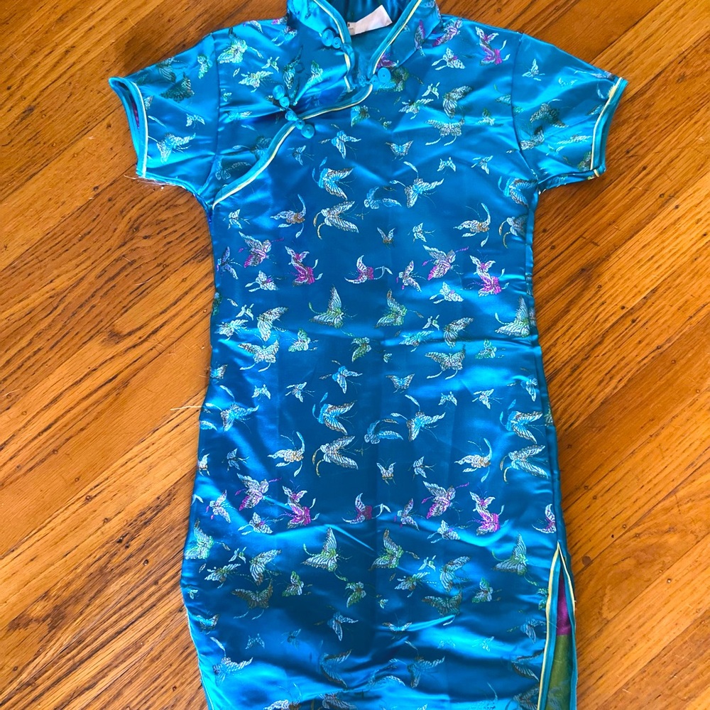 Blue Qipao (kids size 8)